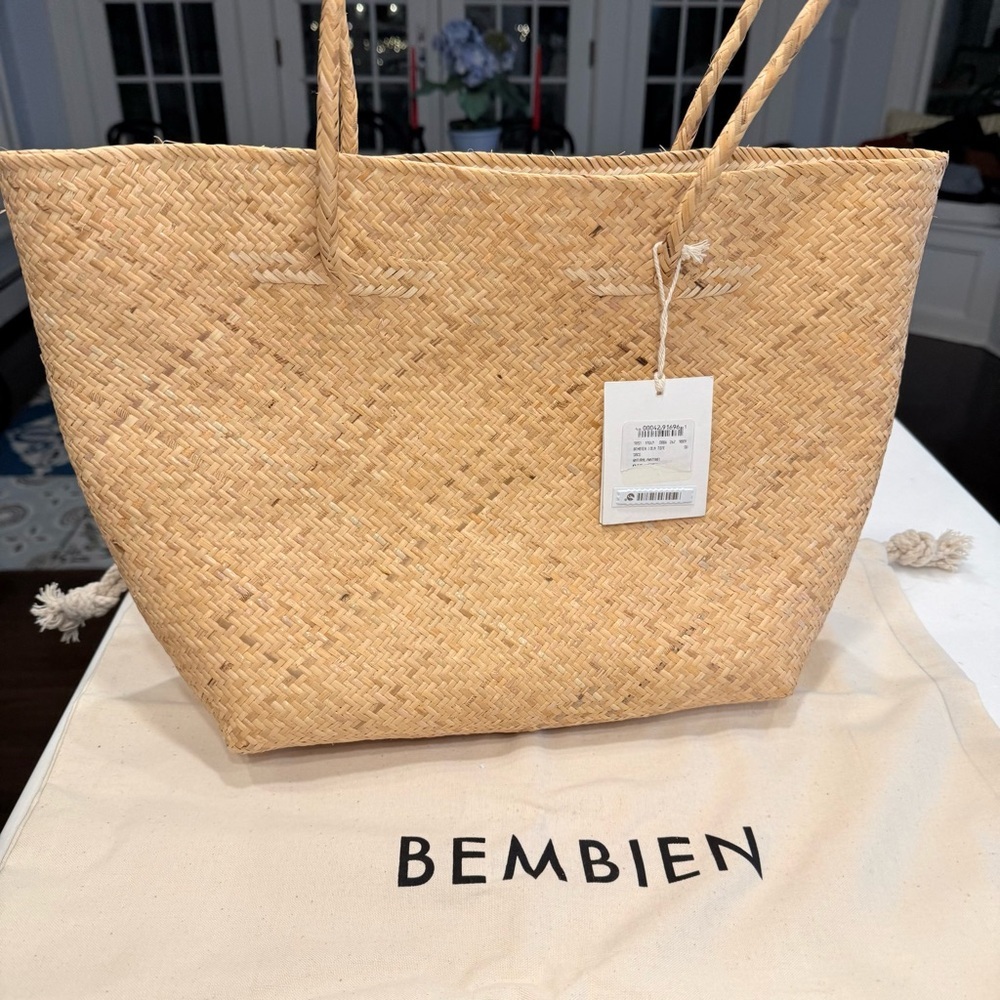 Bembien Lola Woven Tote shoulder bag handcrafted NWT & Dustbag - Picture 2 of 13